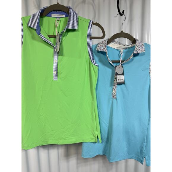 Fairway & Greene Set Of 2 Women's Sleeveless Golf Shirts Size Small UPF 50+ NWT - Picture 1 of 6